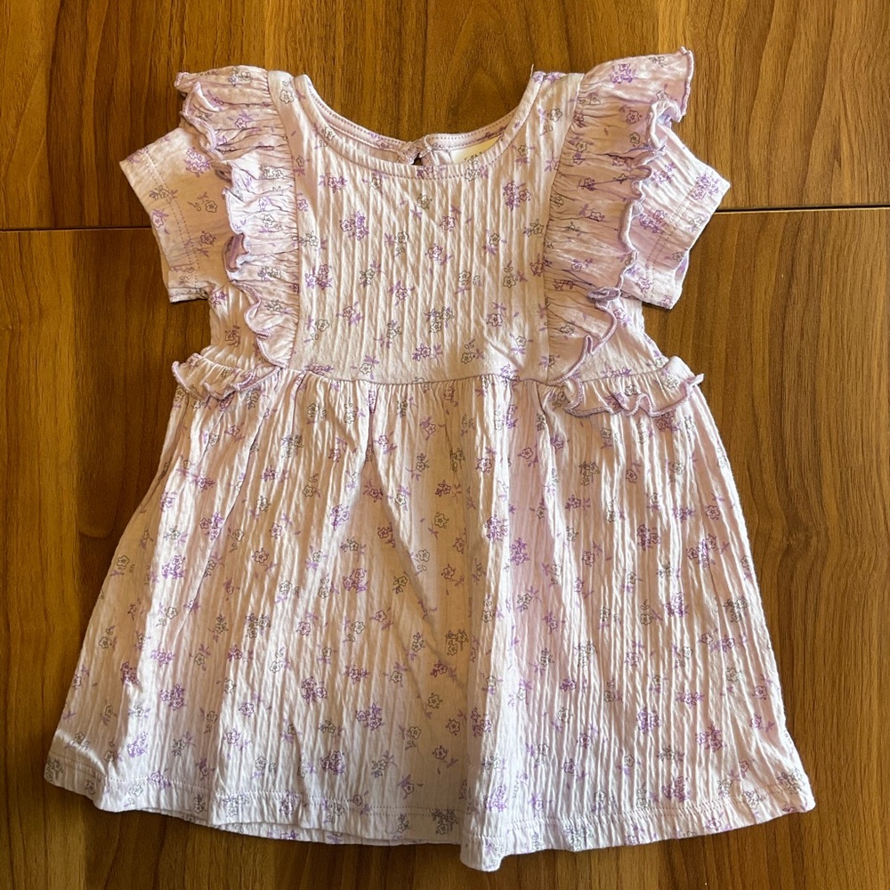 NWOT Zara 9-12M Purple Floral Dress